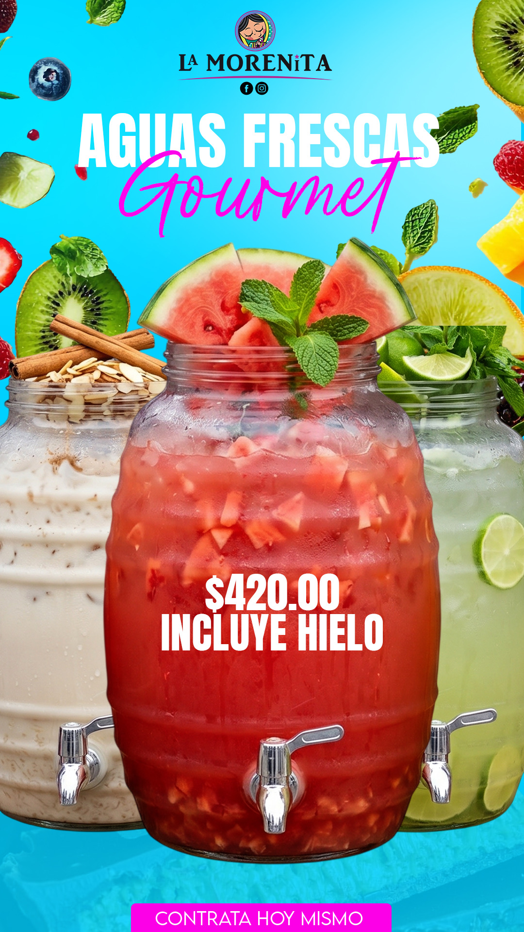 Aguas frescas gourmet