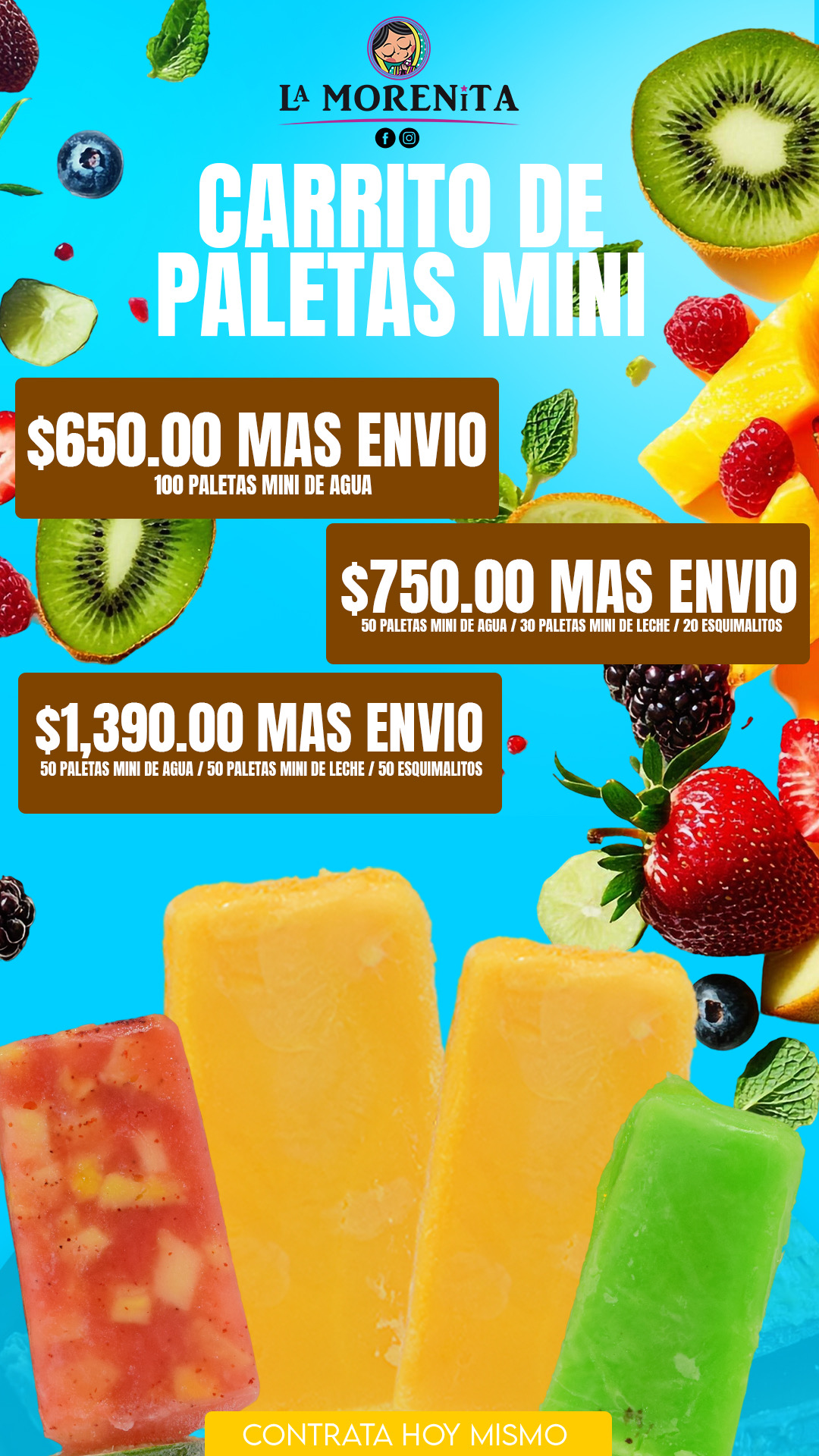 Carrito de paletas mini